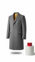 Urban Grey Wool Overcoat