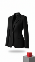Tailored Black Wool Blazer